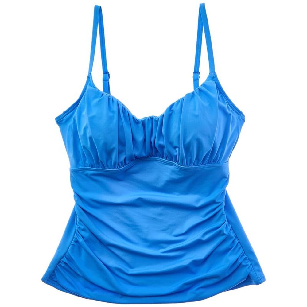 Coco Contours Womens  Radiant Tankini, Blue